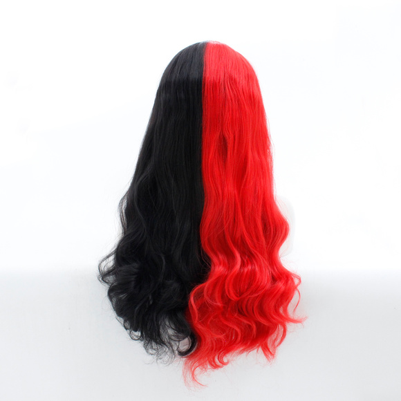 Hot Selling Red/Black Color Synthetic Wigs 24 Inch - Picture 2 of 6
